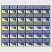 Cadeauverpakking - Antiek modelvliegtuigen Cadeaupapier (Vlak)