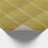 Cadeauverpakking - betegelde bamboe planken cadeaupapier (Hoek)