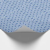 Cadeauverpakking - Blauwe driehoeken Cadeaupapier (Hoek)