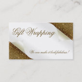 Cadeauverpakking Boutique Souvenir Shop Gold Glitt Visitekaartje (Voorkant)