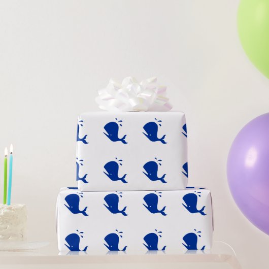 Cadeauverpakking - Cartoon walvis Cadeaupapier (Feestgeschenken)