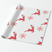 Cadeauverpakking - De rendieren Cadeaupapier (Uitgerold)