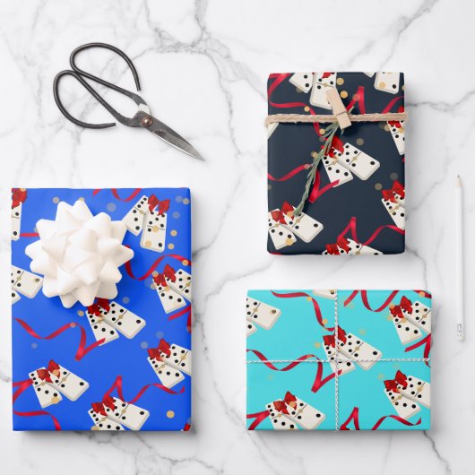 Cadeauverpakking - Dominos Inpakpapier Vel (Voorkant)