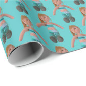 Cadeauverpakking - Exerciserende dollar Cadeaupapier (Rol Hoek)