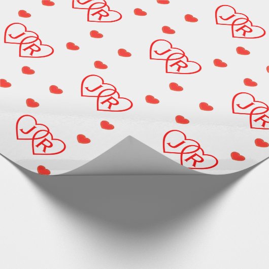 Cadeauverpakking - Gepersonaliseerd hart Cadeaupapier (Hoek)