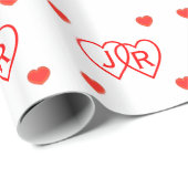 Cadeauverpakking - Gepersonaliseerd hart Cadeaupapier (Rol Hoek)