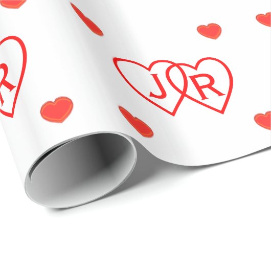 Cadeauverpakking - Gepersonaliseerd hart Cadeaupapier (Rol Hoek)