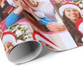 Cadeauverpakking Gepersonaliseerde fotofamilie Cadeaupapier (Rol Hoek)