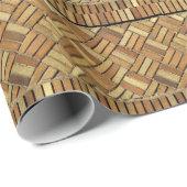 Cadeauverpakking - Geweven bakstenen patroon Cadeaupapier (Rol Hoek)