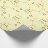 Cadeauverpakking - Golden Jubileum Bells Cadeaupapier (Hoek)