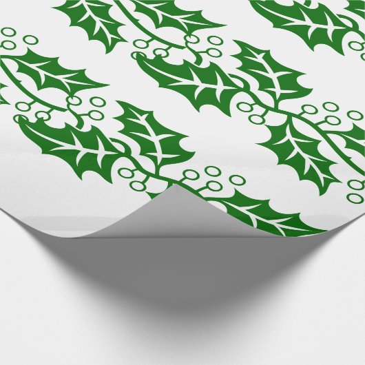 Cadeauverpakking - Grote hollebladeren Cadeaupapier (Hoek)