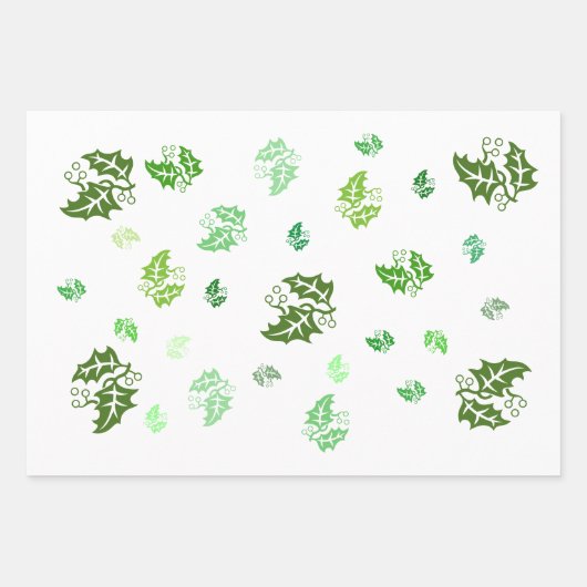 Cadeauverpakking - Hollebladeren Inpakpapier Vel (Voorkant)