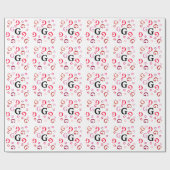 Cadeauverpakking - Jumble Letters in Reds Cadeaupapier (Vlak)