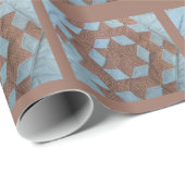 Cadeauverpakking - Kasteel Quilt Patroon Cadeaupapier (Rol Hoek)