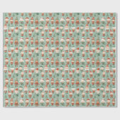 Cadeauverpakking - Kerst Elfen #01 Cadeaupapier (Vlak)