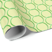 Cadeauverpakking - Kettingkoppelingen - groen op g Cadeaupapier (Rol Hoek)