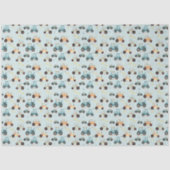 Cadeauverpakking kleine tractor patroon baby jonge tissuepapier (Voorkant)