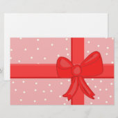 cadeauverpakking lint briefpapier (Voorkant / Achterkant)