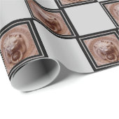 Cadeauverpakking - Lion Head Door Knocker Cadeaupapier (Rol Hoek)