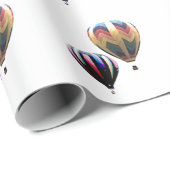 Cadeauverpakking - Luchtballonnen Cadeaupapier (Rol Hoek)