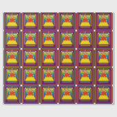 Cadeauverpakking met Abstract Candy Corn Design Cadeaupapier (Vlak)