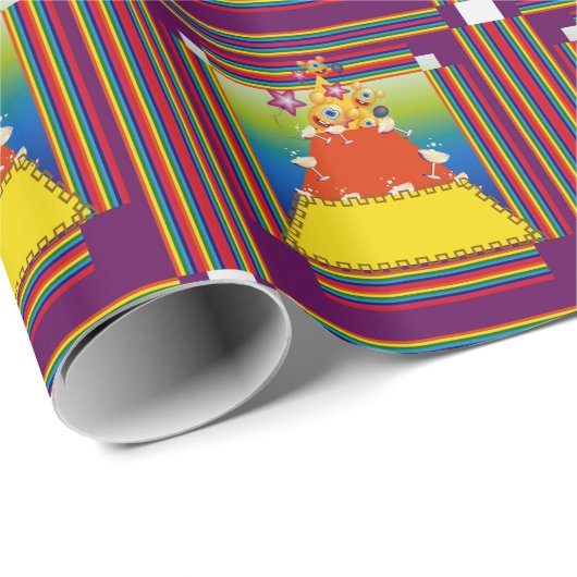 Cadeauverpakking met Abstract Candy Corn Design Cadeaupapier (Rol Hoek)