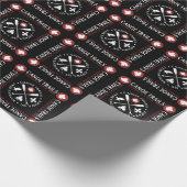 Cadeauverpakking met de Kano Trails Maple Leaf Cadeaupapier (Hoek)