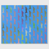 Cadeauverpakking met een vleugje vrijheid en stijl cadeaupapier (Vlak)