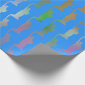 Cadeauverpakking met een vleugje vrijheid en stijl cadeaupapier (Hoek)