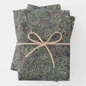 Cadeauverpakking met gemarmerd papier inpakpapier vel (In situ)