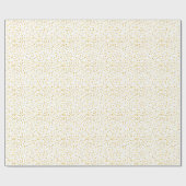 Cadeauverpakking met gouden harten confetti cadeaupapier (Vlak)