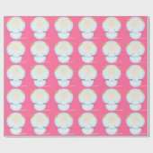 Cadeauverpakking met kleine witte katjes cadeaupapier (Vlak)