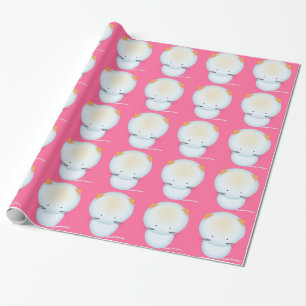 Cadeauverpakking met kleine witte katjes cadeaupapier
