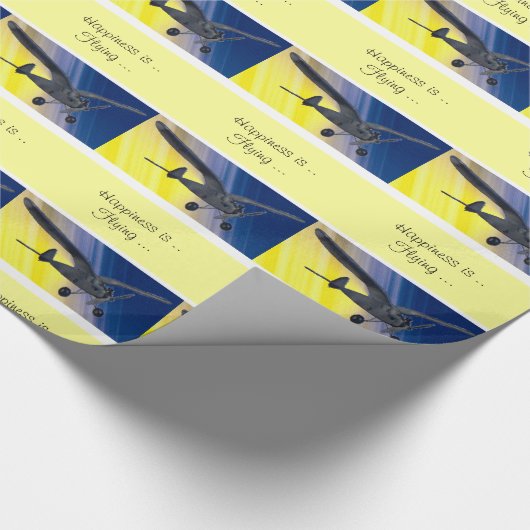 Cadeauverpakking - modelvliegtuig cadeaupapier (Hoek)