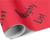 Cadeauverpakking Naughty List Cadeaupapier (Rol Hoek)