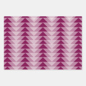 Cadeauverpakking - overlappende driehoeken inpakpapier vel (Voorkant 3)