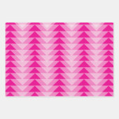 Cadeauverpakking - overlappende driehoeken inpakpapier vel (Voorkant)