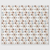 Cadeauverpakking Papier Koffie Donuts (Vlak)