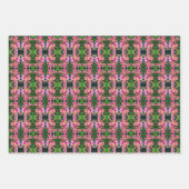 Cadeauverpakking Papier Roze Lelies Inpakpapier Vel (Voorkant)