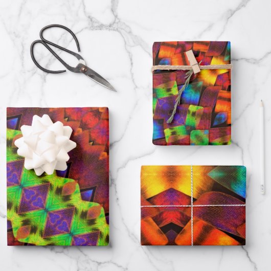 Cadeauverpakking Papier Vlinder Schalen Inpakpapier Vel (Voorkant)