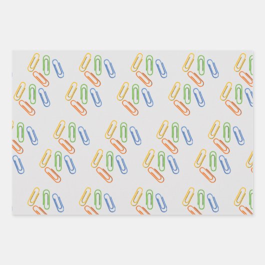 Cadeauverpakking, pennen, potloden en schoolspulle inpakpapier vel (Voorkant 3)