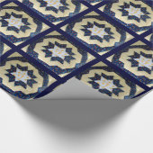 Cadeauverpakking - Quilly Star Flower Pattern Cadeaupapier (Hoek)