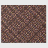 Cadeauverpakking roldoos van chocolade cadeaupapier (Vlak)