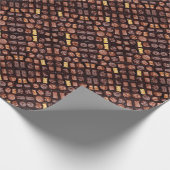 Cadeauverpakking roldoos van chocolade cadeaupapier (Hoek)