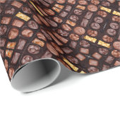 Cadeauverpakking roldoos van chocolade cadeaupapier (Rol Hoek)