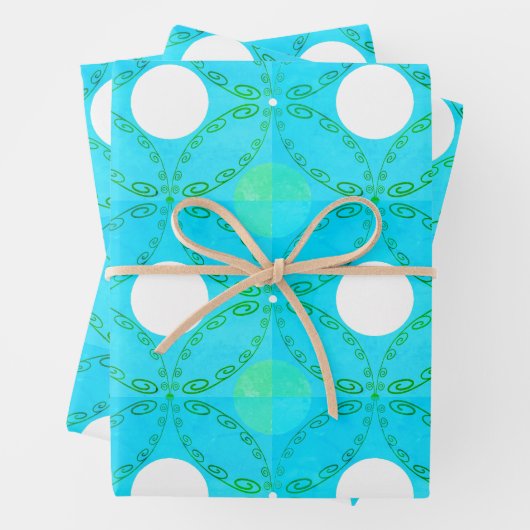 Cadeauverpakking set van 3 inpakpapier vel (In situ)