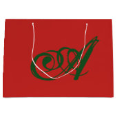 Cadeauverpakking voor aangepast INITIAAL Groot Cadeauzakje (Voorkant)