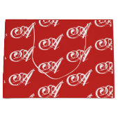 Cadeauverpakking voor aangepast INITIAAL Groot Cadeauzakje (Voorkant)