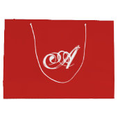 Cadeauverpakking voor aangepast INITIAAL Groot Cadeauzakje (Achterkant)