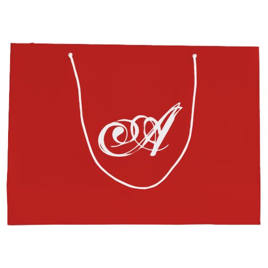 Cadeauverpakking voor aangepast INITIAAL Groot Cadeauzakje (Achterkant)